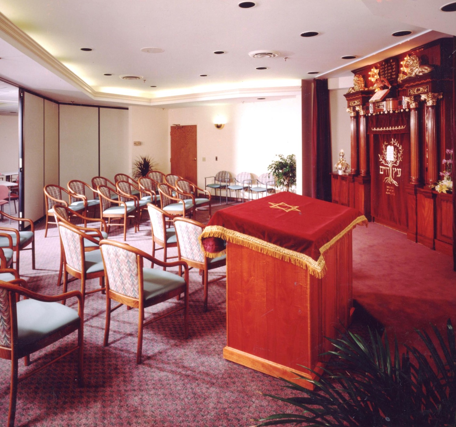 RESTORED TABERNACLE FROM ORIGINAL 1929 OLD JEWISH HOME FOR AGED, RELOCATED TO ITS NEW HOME, THE CEDARS SKILLED CARE CENTER.