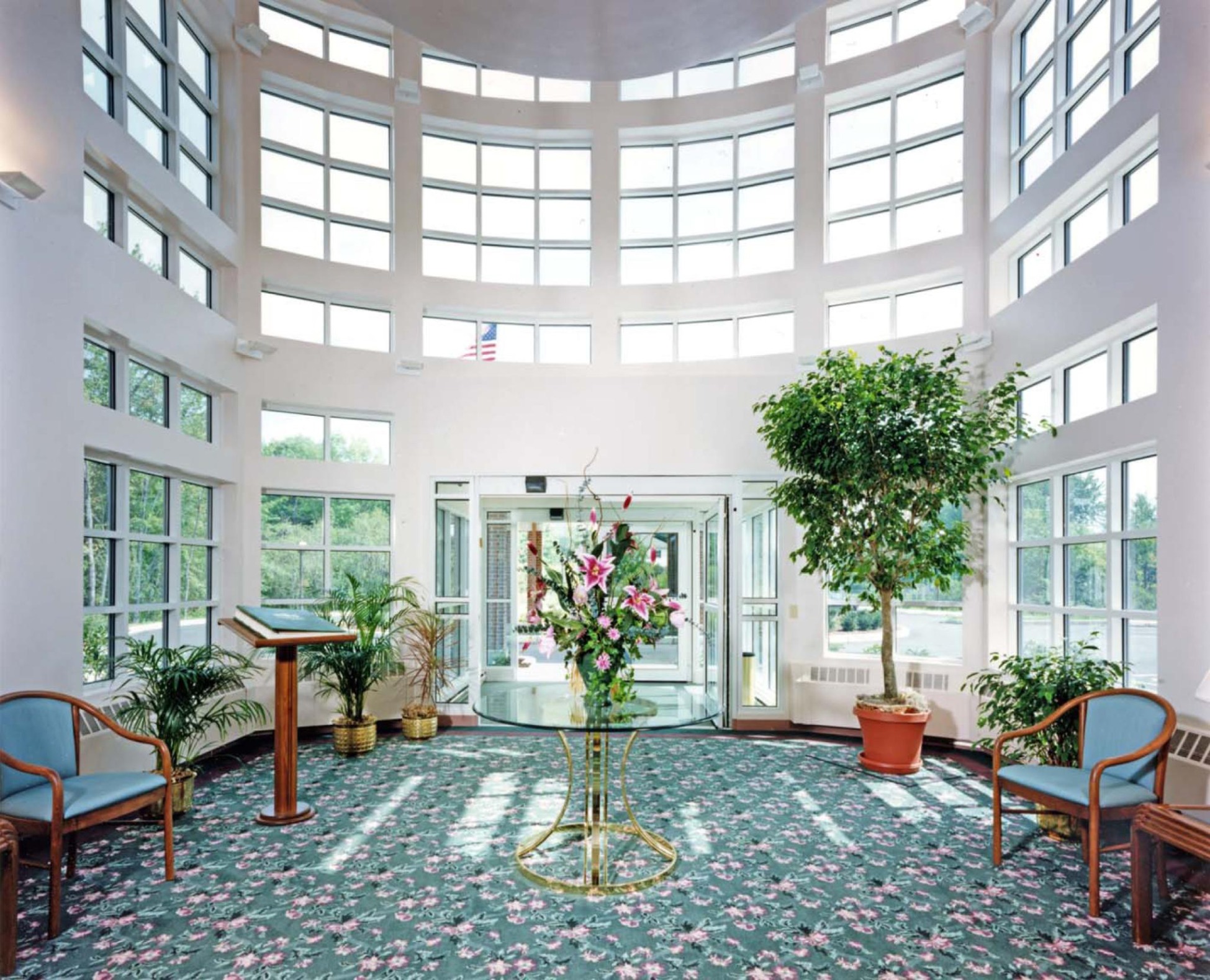 THE LIGHT FILLED MAIN LOBBY